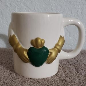 Claddagh Green Heart Mug